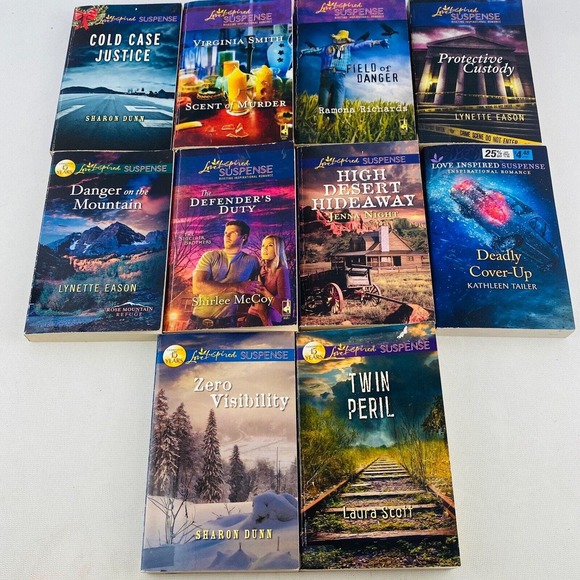 Harlequin Love Inspired Suspense 10 Book‎ Lot Inspirational Romance Paperback - Picture 6 of 6